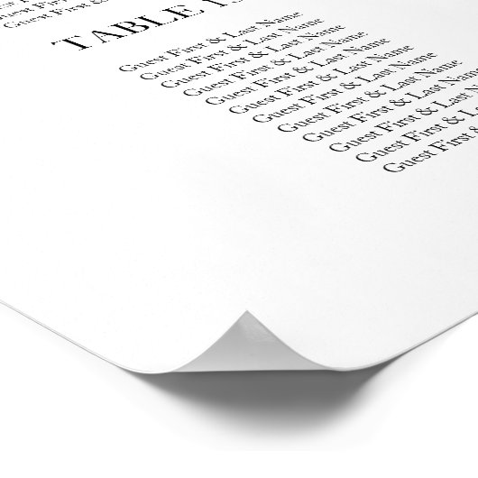 Panneau mariage du tableau de sièges Élégant scrip (Coin)