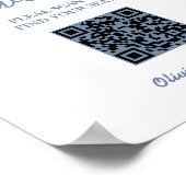 Panneau mariage du tableau de sièges QR Code Dusty (Coin)