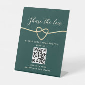 Panneau Mariage Emerald Green QR Code (Recto)