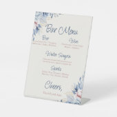 Panneau Mariage Floral Bleu (Recto)