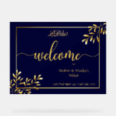 Panneau Mariage islamique personnalisé - Symbole a (Recto)