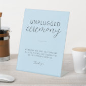 Panneau Mariage léger bleu minimal non branché (In SItu)