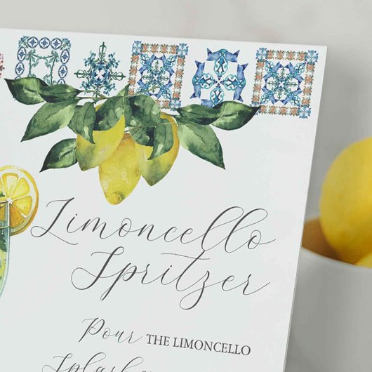 Panneau Mariage Limoncello Spritzer