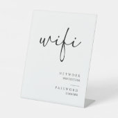 Panneau Mariage minimaliste Calligraphie WiFi Mot  (Recto)