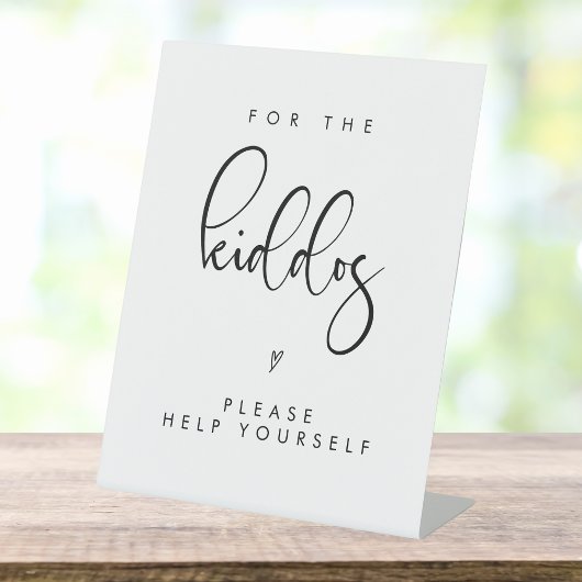 Panneau Mariage minimaliste moderne Kiddos Table