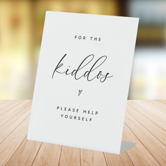 Panneau Mariage minimaliste moderne Kiddos Table