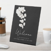 Panneau Mariage moderne Black White Orchidées (In SItu)