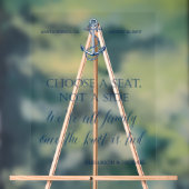 Panneau mariage nautique "Prenez un siège et non u (Neutre)