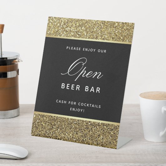 Panneau Mariage or à barre ouverte (In SItu)