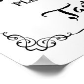 Panneau mariage Popcorn Bar élégant tableau noir (Coin)