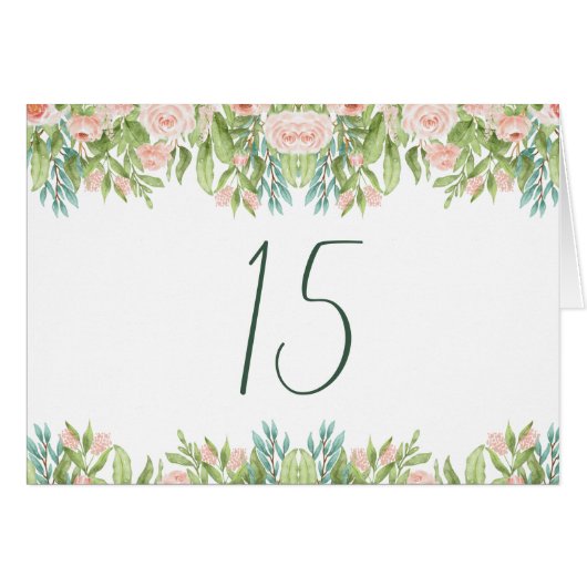 Panneau mariage rose vert blanc (Devant horizontal)