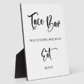 Panneau Mariage Taco bar Tabletop Plaque (Côté)