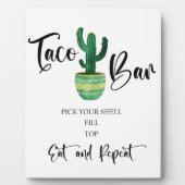 Panneau Mariage Taco bar Tabletop Plaque (Devant)