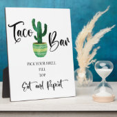 Panneau Mariage Taco bar Tabletop Plaque (Côté)