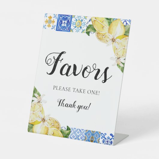 Panneau Méditerranée Italien Carrelage Citrons Fav (Recto)