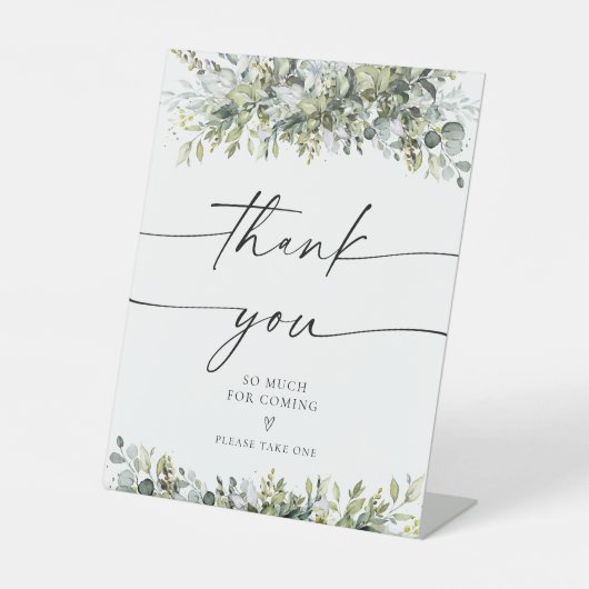 Panneau Merci de plantes vertes (Recto)