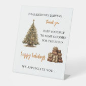 Panneau Merci de vacances du conducteur de livrais (Recto)