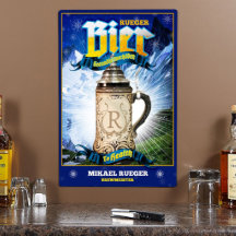 Panneau métallique Brewmeister personnalisé