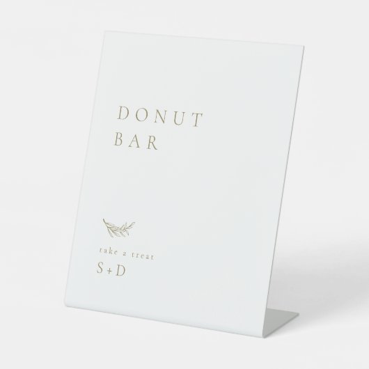 Panneau minimaliste Mariage de la barre de Donut d (Recto)