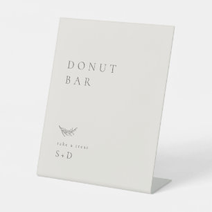 Panneau minimaliste Mariage de la barre de Donut i