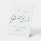 Panneau minimaliste moderne mariage d'écriture (Recto)