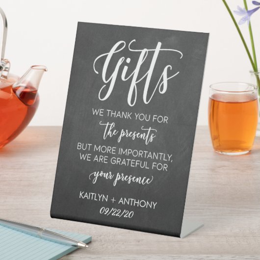 Panneau moderne Chalkboard Mariages Cadeaux (In SItu)