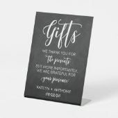 Panneau moderne Chalkboard Mariages Cadeaux (Recto)
