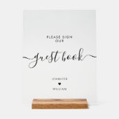 Panneau moderne Notre Mariage de livre d'hôtes Noi (Recto)