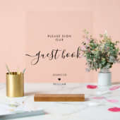 Panneau moderne Notre Mariage de livre d'hôtes Noi (Mariage)