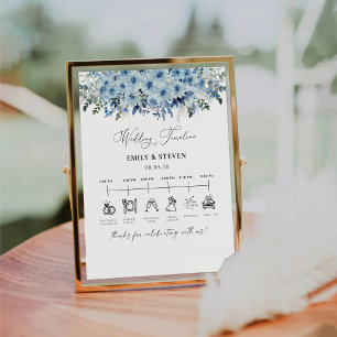 Panneau Montage Mariage Boho bleu