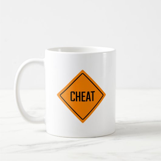 Panneau Mot de triche | Mug classique (Gauche)