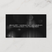 Panneau néon | Cocktail Bar Carte de visite (Dos)