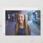 Panneau Neon Pink Graduate Photo Backer Faire-part (Dos)