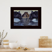 PANNEAU NOIR & CHICHEN ITZA Poster (Cuisine)