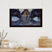 PANNEAU NOIR & CHICHEN ITZA Poster (Cuisine)