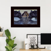 PANNEAU NOIR & CHICHEN ITZA Poster (Bureau à domicile)