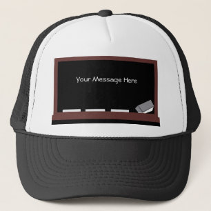 Panneau noir, votre de message casquette ici