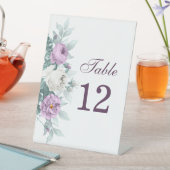 Panneau Numéro de la table de Mariage violet Laven (In SItu)