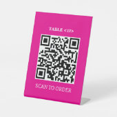 Panneau Numéro de table, analyse du code QR pour c (Recto)
