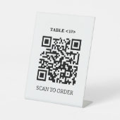 Panneau Numéro de table, analyse du code QR pour c (Recto)