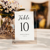 Panneau Numéro de table Classic Mariage