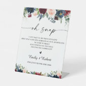 Panneau Oh Snap Burgundy et Navy (Recto)