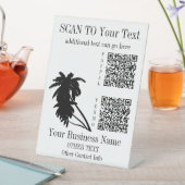 Panneau Paiement ici 2 Modèle de code QR Plage Tro (In SItu)