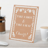 Panneau Papel Picado "Take a Shot" Bar Fiesta mexi (In SItu)