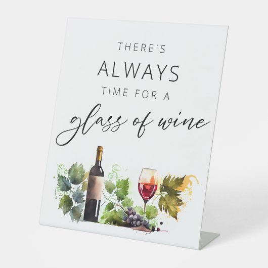 Panneau pays dégustation de vin chic (Recto)