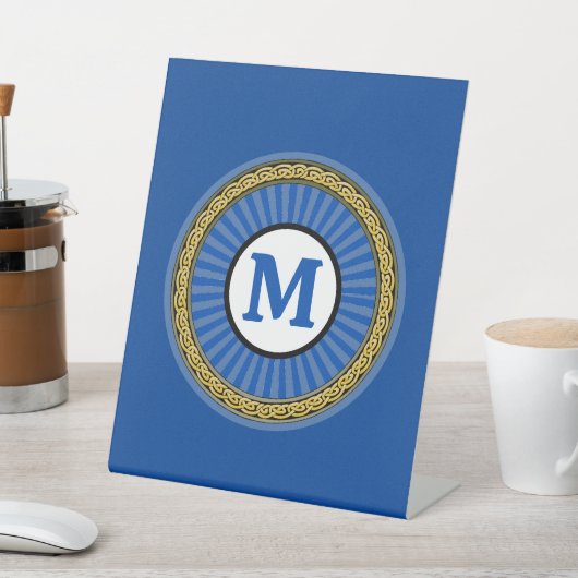 Panneau Pedestal - Bleu - Personnalisé (In SItu)