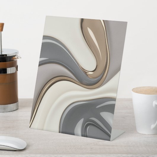 Panneau Pedestal dans graphique abstrait design (In SItu)