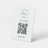 Panneau Pedestal du logo du code QR de la numérisa (Recto)