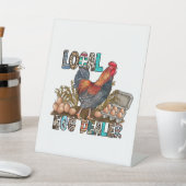 Panneau Pedestal du marchand d'oeufs de poulet loc (In SItu)