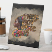 Panneau Pedestal en plastique 10" x 12" "Ils ne no (In SItu)